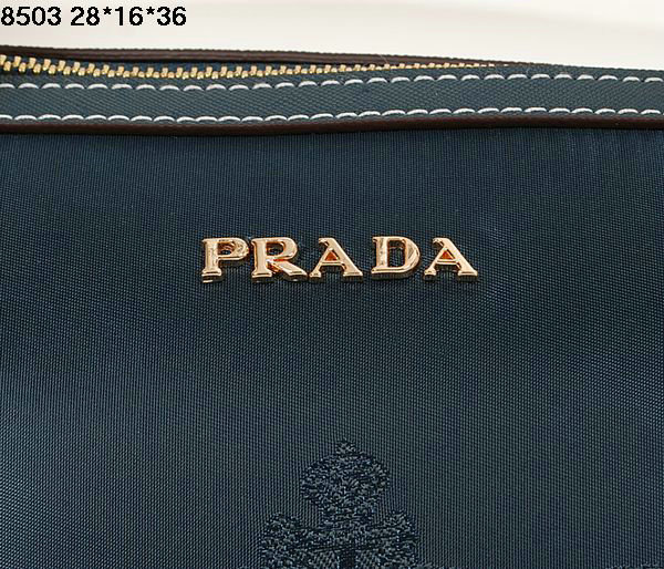 2014 Prada fabric jacquard shoulder bag BL8503 royalblue - Click Image to Close